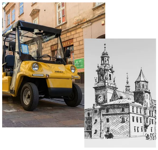 Zwiedzanie Krakowa Meleksem